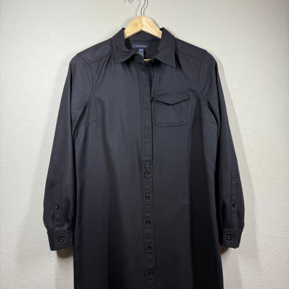 Women's Lands'‎ End 100% Wool Petite Shirtdress Size 6P - Picture 5 of 8